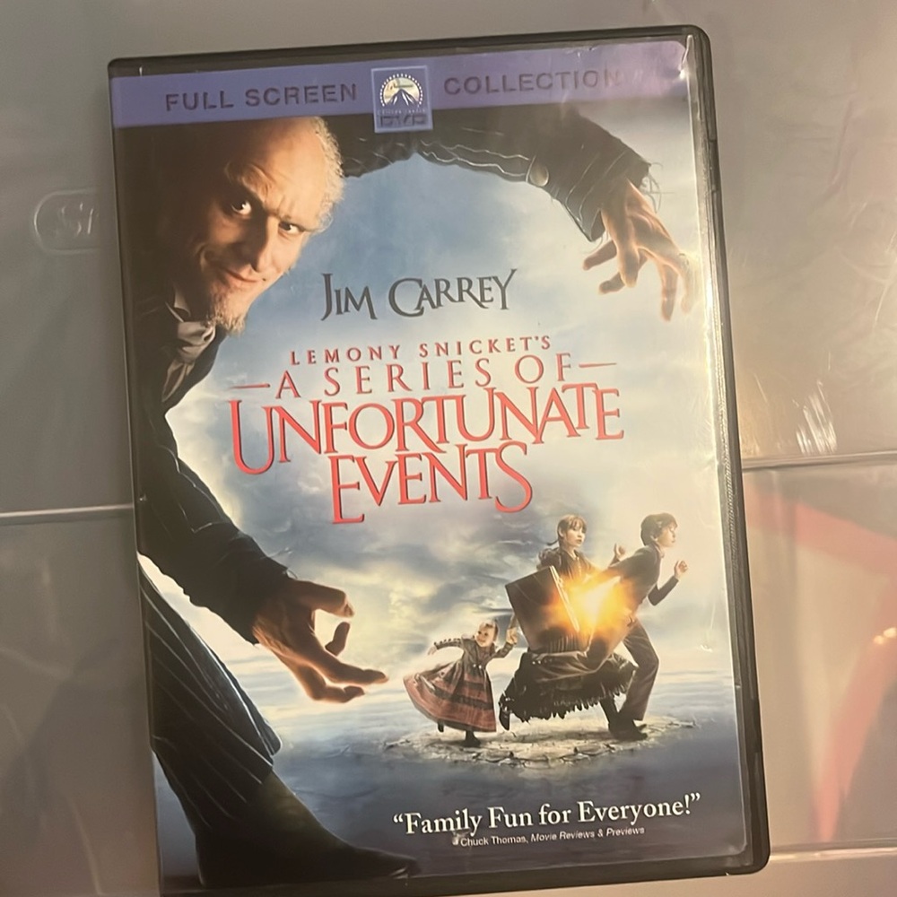 Lemony Snicket’s A series of unfortunate events dvd *free with purchase